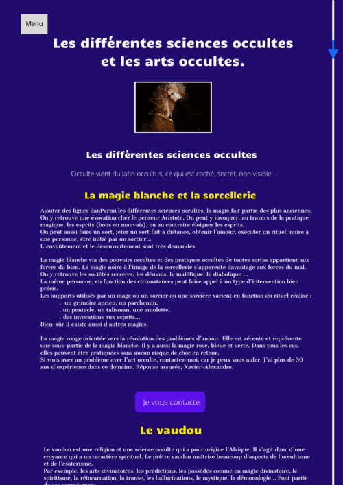 exemple de site : occultiste.fr